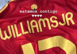 El nuevo cariñoso mensaje de apoyo de la mujer de Iñaki Williams a Nico por la final