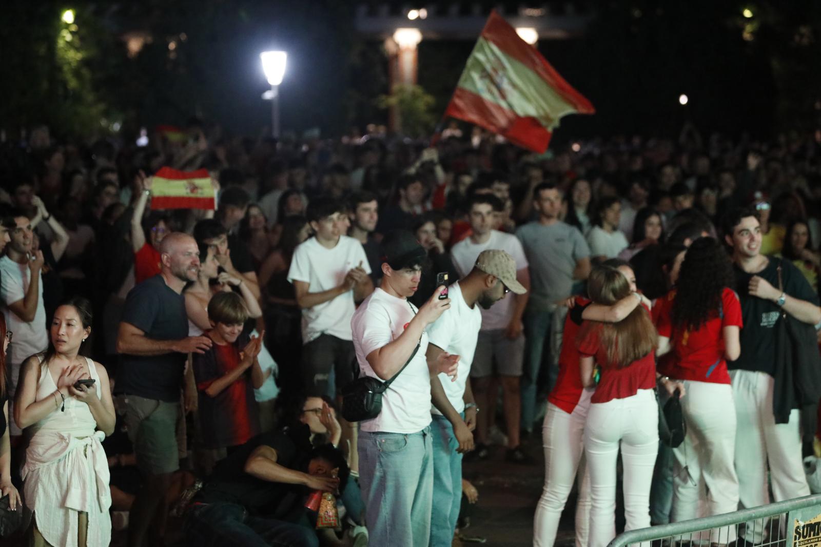 Celebración en el parque de Doña Casilda, en Bilbao.