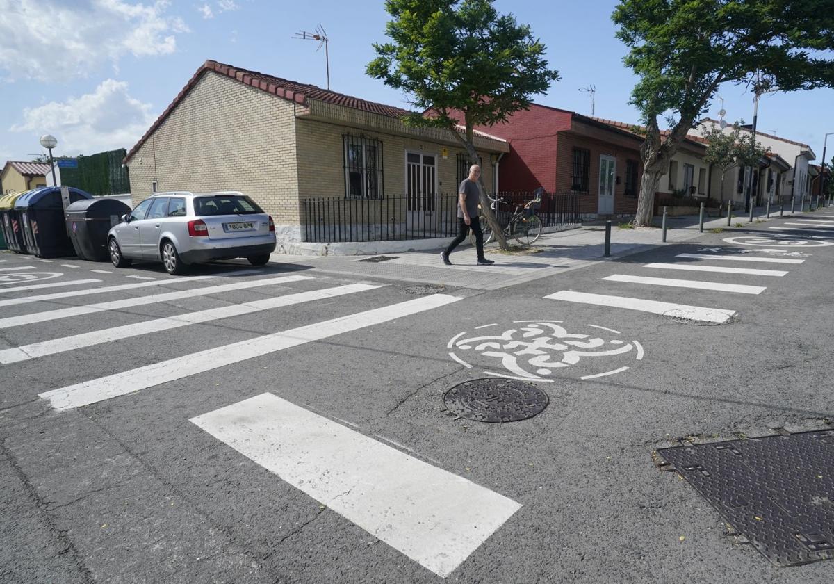 Uno de los cruces en lo que se ha calmado el tráfico.