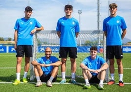 Los cinco fichajes del Deportivo Alavés B, en Ibaia.