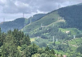 Güeñes se une a la lista de pueblos en contra de la línea eléctrica que cruzará Bizkaia