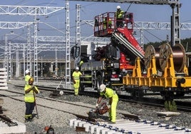 Las obras avanzan en la primera fase de la estación intermodal de Júndiz, prevista para el primer trimestre de 2025.