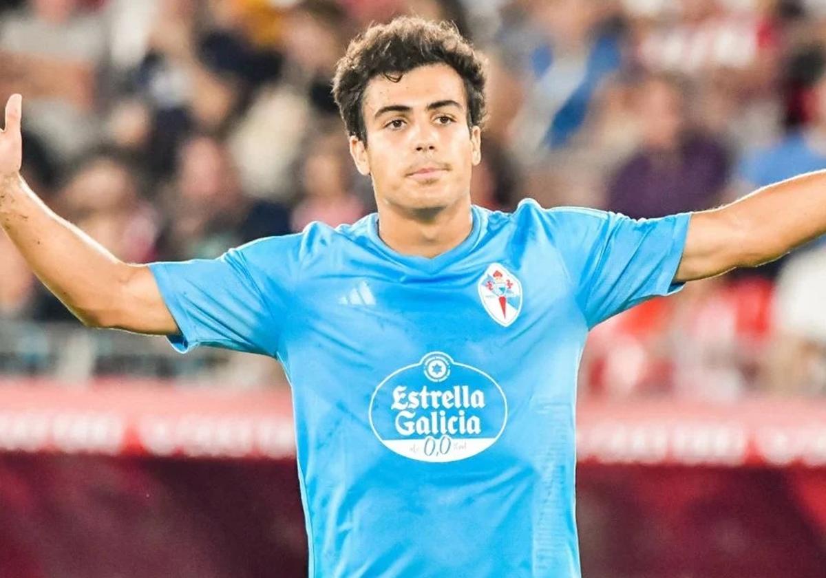 Manu Sánchez, en un partido disputado la temporada pasada con el Celta.
