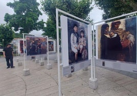 Los paneles de la muestra se han instalado en el parque de la Lamera.