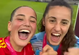 Gil y Vicario, con sus medallas de campeonas de Europa.