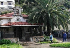 Imagen de la ermita del Sagrado Corazón, en Ibarrangelu.