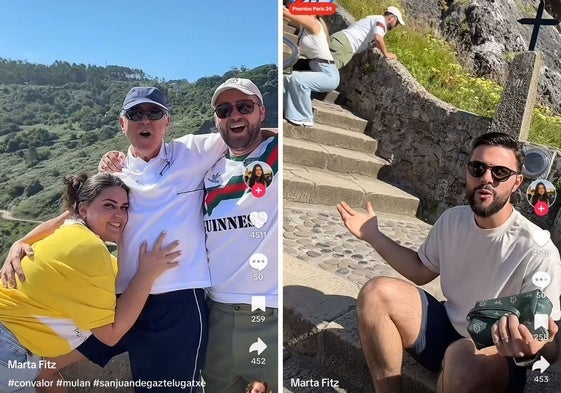 El 'show' de unos turistas sevillanos en San Juan de Gaztelugatxe con la banda sonora de Mulán