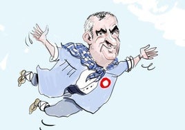 La viñeta de Cerrajería en recuerdo de Txomin Cantero, alma mater de las fiestas de Vitoria
