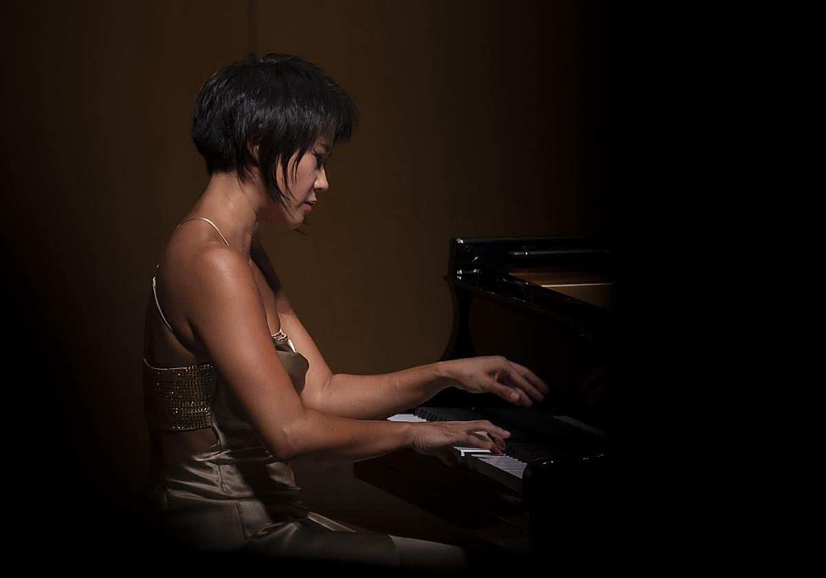 La pianista china brilló en Santander.