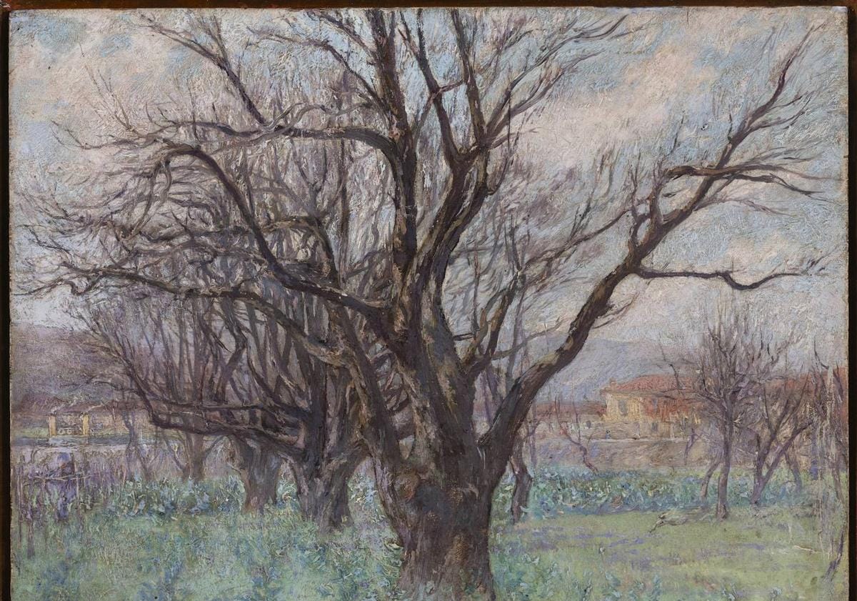 Imagen principal - En primer lugar, 'Árboles' (1894), una obra vendida por la galería Michel Mejuto (Colección privada). A continuación, 'La Mulata', una de las piezas de la colección de Lorenart, y 'Carrera de caballos' (Museo de Bellas Artes de Bilbao)