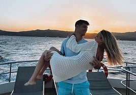 Álvaro Morata y Alice Campello durante sus últimas vacaciones tres semanas antes de la ruptura