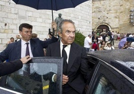 Jaime Botín, en el funeral de su hermano Emilio, en la catedral de Santander.