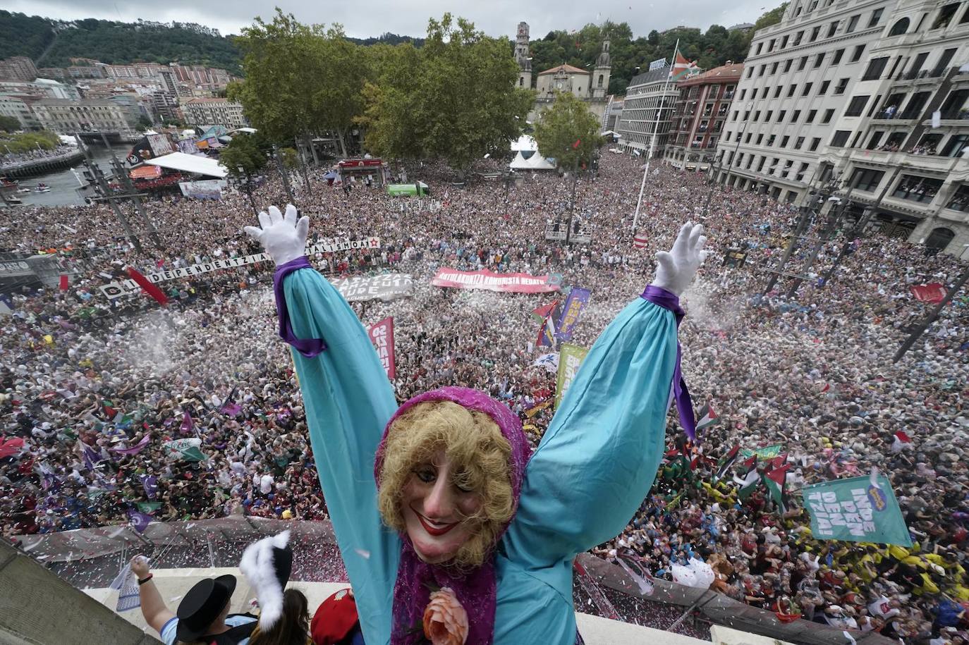 La fiesta se desata en Bilbao