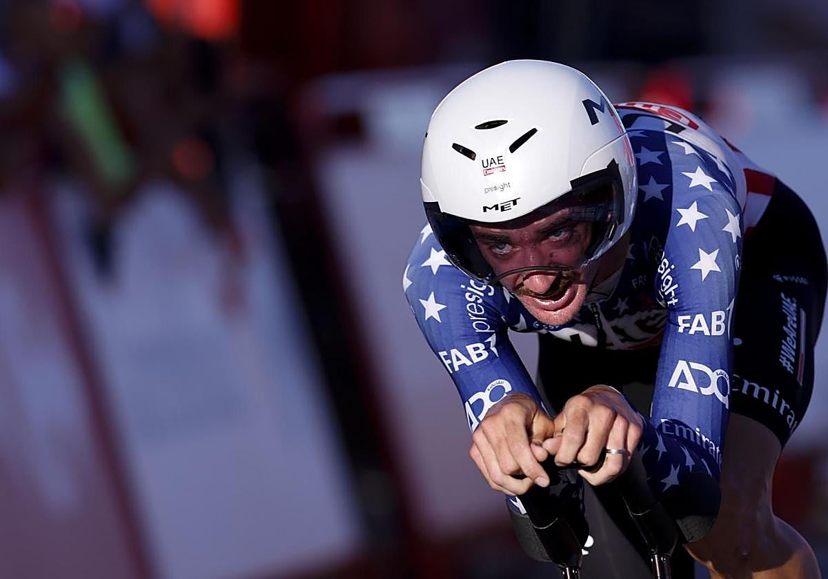 Brandon McNulty, primer líder de la Vuelta pese al viento