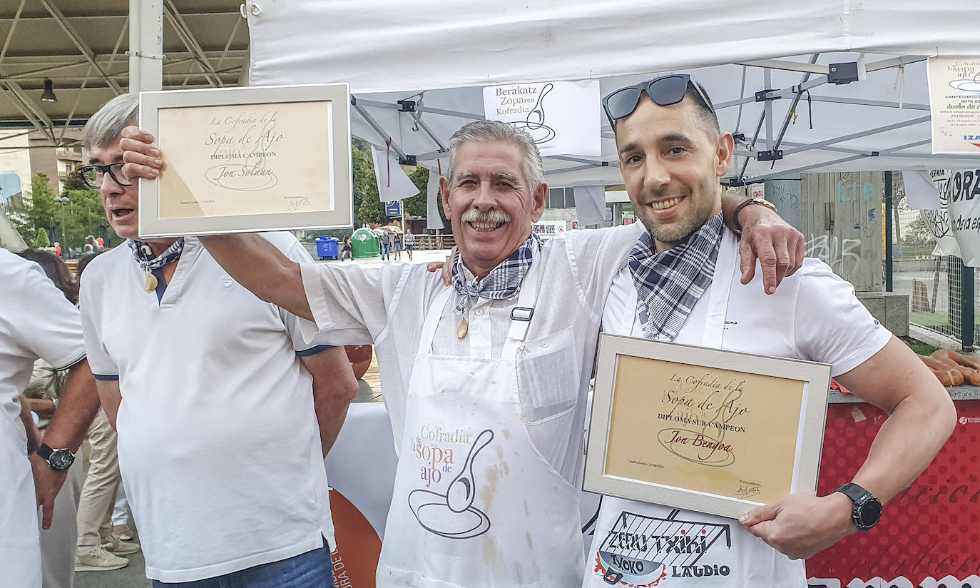 Jon Solaun, campeón del mundo de la sopa de ajo