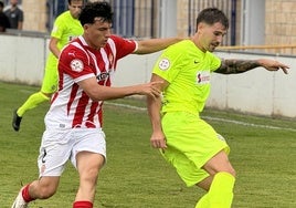 Imagen del último amistoso en Urritxe ante el Sporting B.