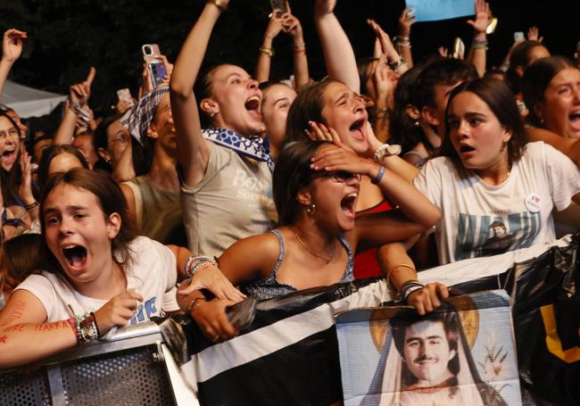 Las fans de Martin Urrutia vibraron con la actuación del getxotarra.