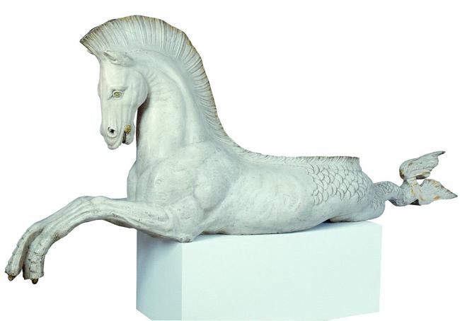 Caballito de mar (decoración de la popa de la canoa del rey Luis Felipe).