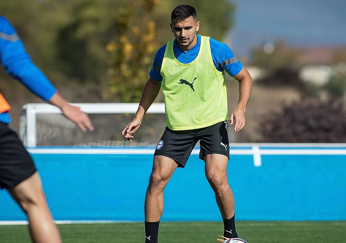 Sedlar, durante la pretemporada del Alavés.