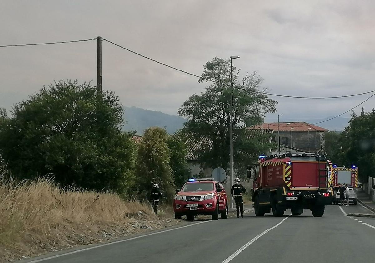 Imagen de uno de los incendios.