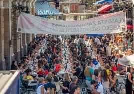 Comida a favor de los presos de ETA que estén cumpliendo condena en prisión.