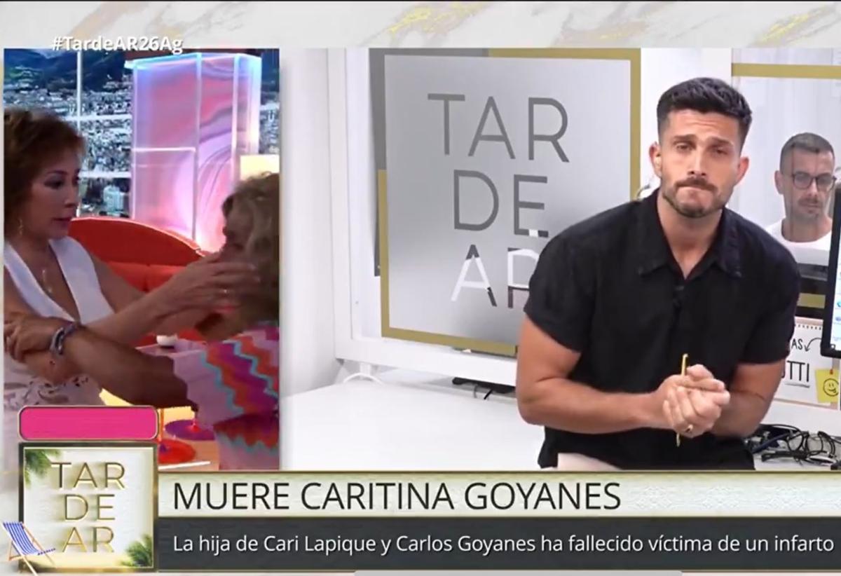 El 'shock' de Lolita Flores en pleno directo al conocer la muerte de Caritina Goyanes: «Me ha dejado helada»