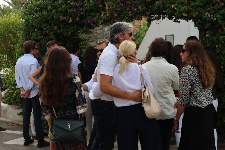 Familiares y amigos despiden a Caritina Goyanes en Marbella