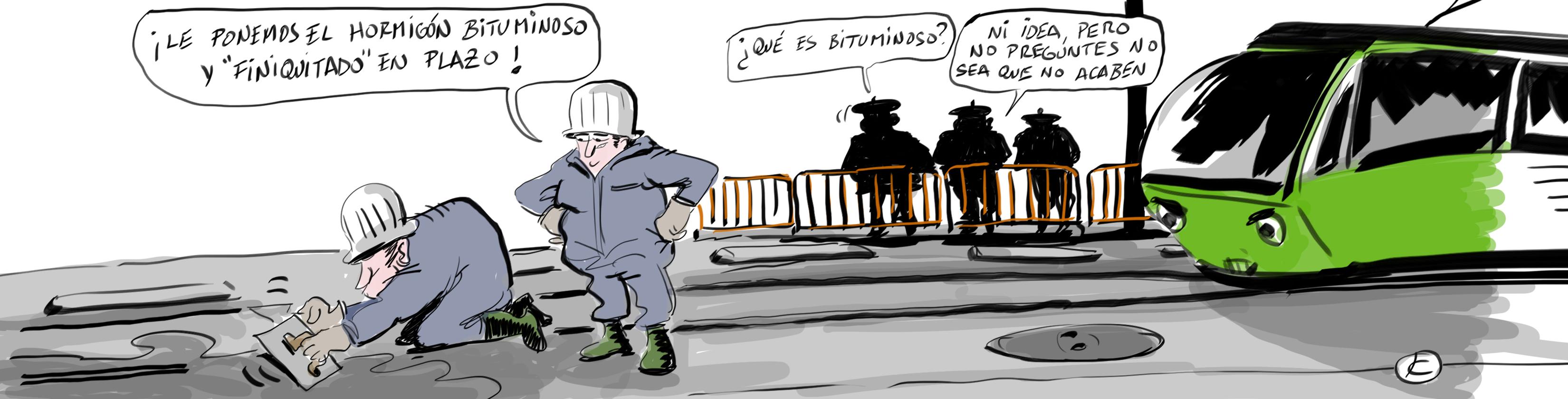 La tira de Cerrajería y las obras de General Álava