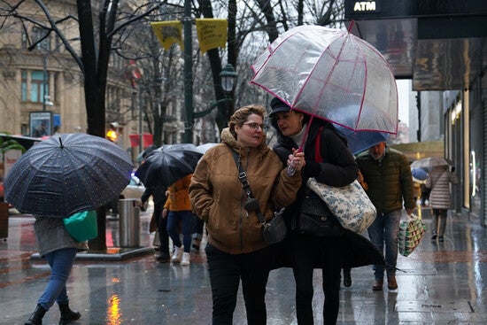 Mal tiempo en Bilbao.