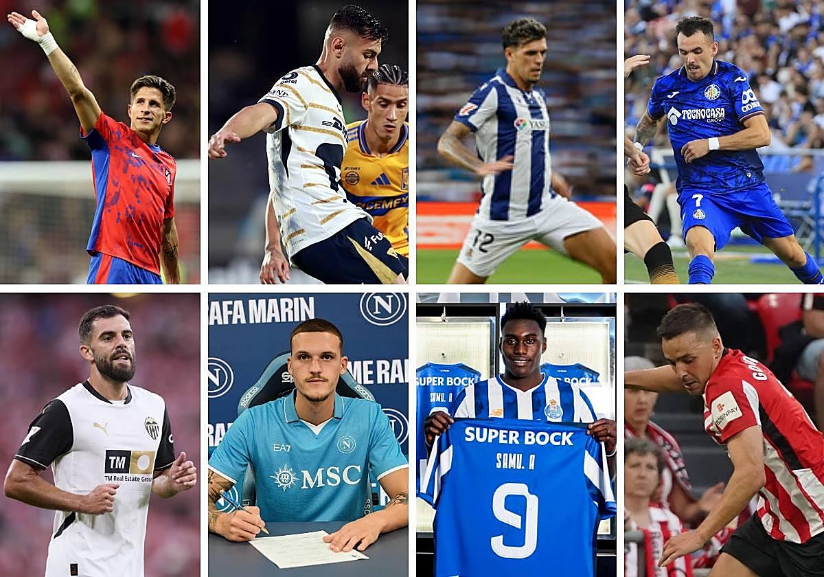 Giuliano, Rioja, Duarte, Rafa Marín, Javi López, Samu, Sola y Gorosabel.