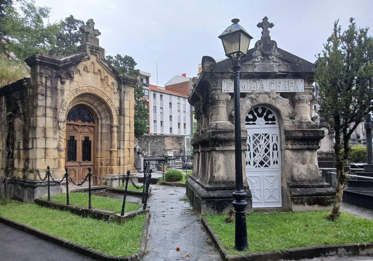 Imagen principal - Un recorrido por los mausoleos más célebres de Portugalete