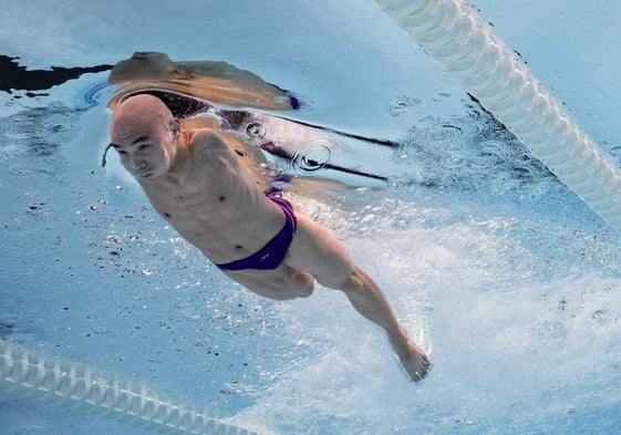 Jincheng Guo durante una de las competiciones en los Juegos Paraolímpicos de París 2024.