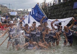 Exhibición de Urdaibai que se lleva la Bandera de La Concha