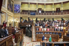 Pleno del Congreso de los Diputados este martes.