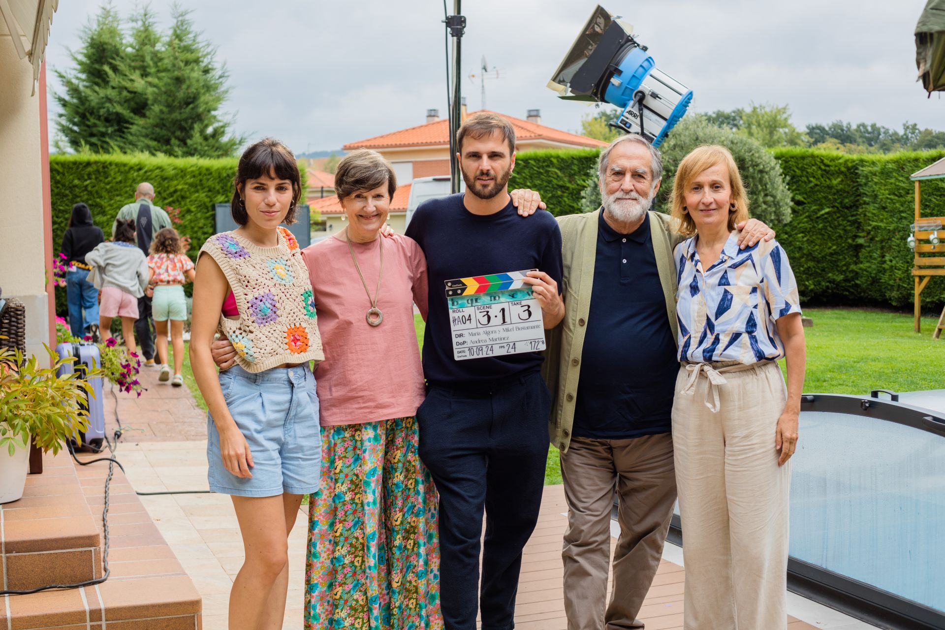 María Algora, Itziar Lazkano, Mikel Bustamante, Ramón Barea e Ione Irazabal.