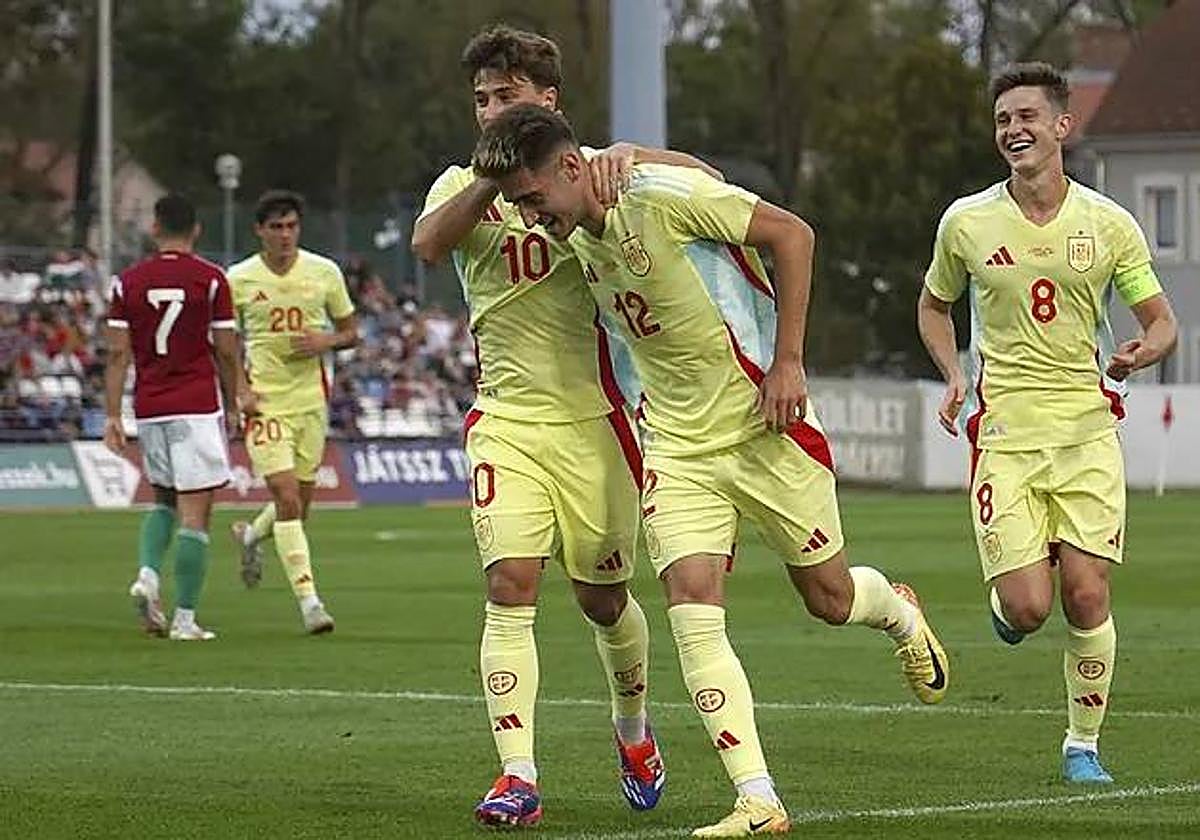 Robert Navarro anotó el martes el gol que clasificó a la sub'21 para el Europeo.