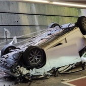 El agresor de San Adrián se había despeñado antes con su coche en Loiu: «Ha echado a correr con cara de ido»