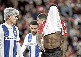 Unai Gómez fue uno de los cambios de Valverde, pero su entrada tampoco decantó la balanza a favor de los rojiblancos.