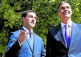 Pradales y Sánchez, en el Palacio de Ajuria Enea en julio.