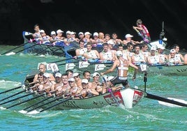 Zierbena, que salió mal parada en el sorteo de calles, trata de aferrarse a la regata en la Bandera El Corte Inglés de Portugalete.