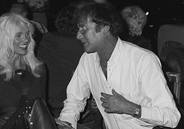 Luis Ortiz y Gunilla von Bismark en los años 90.