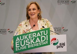 La presidenta del Bizkai buru batzar, Itxaso Atutxa.