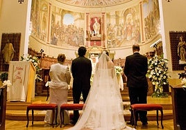 Imagen de archivo de una boda ajena a esta información.