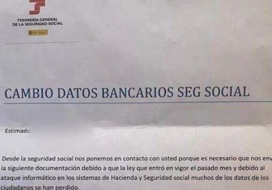 Atención con esta carta en su buzón de casa: es una estafa