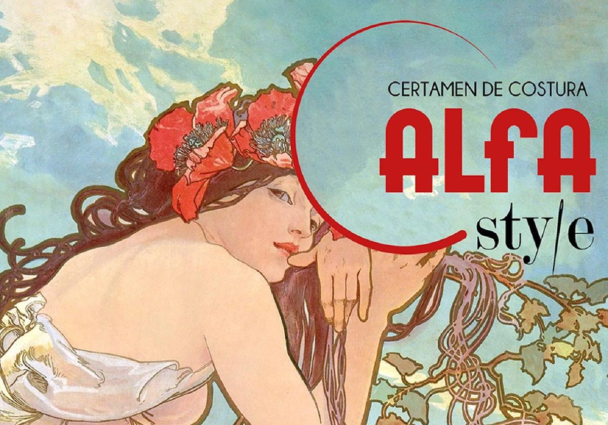 Cartel de la primera edición del certamen nacional de costura Alfa Style.