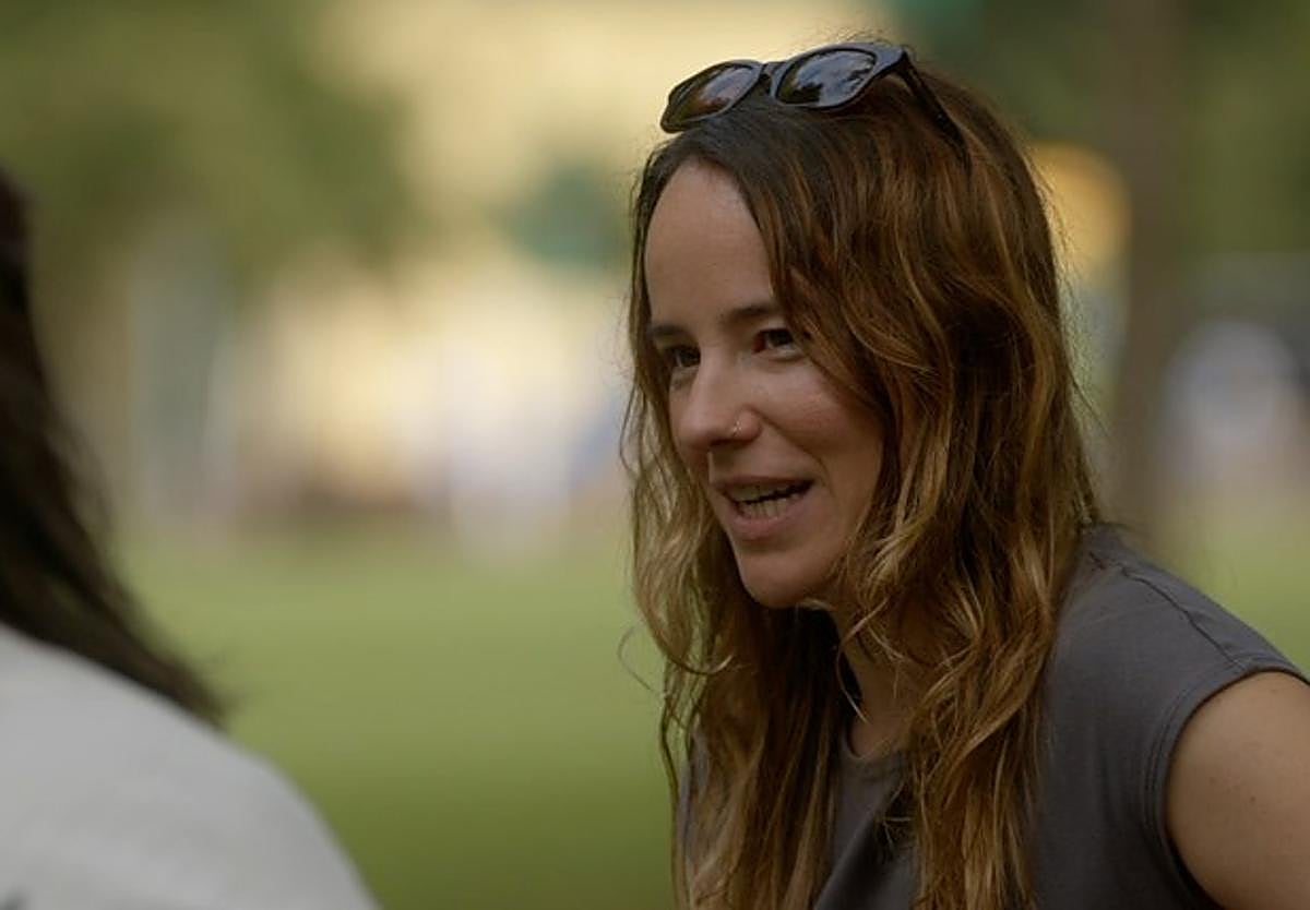 Olatz Salvador, 'Hitzetik Hortzera' saioko irudi batean.