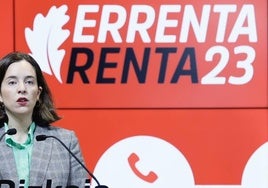 Itxaso Berrojalbiz, diputada de Hacienda y finanzas habla sobre la campaña de la Renta 2023 en abril.