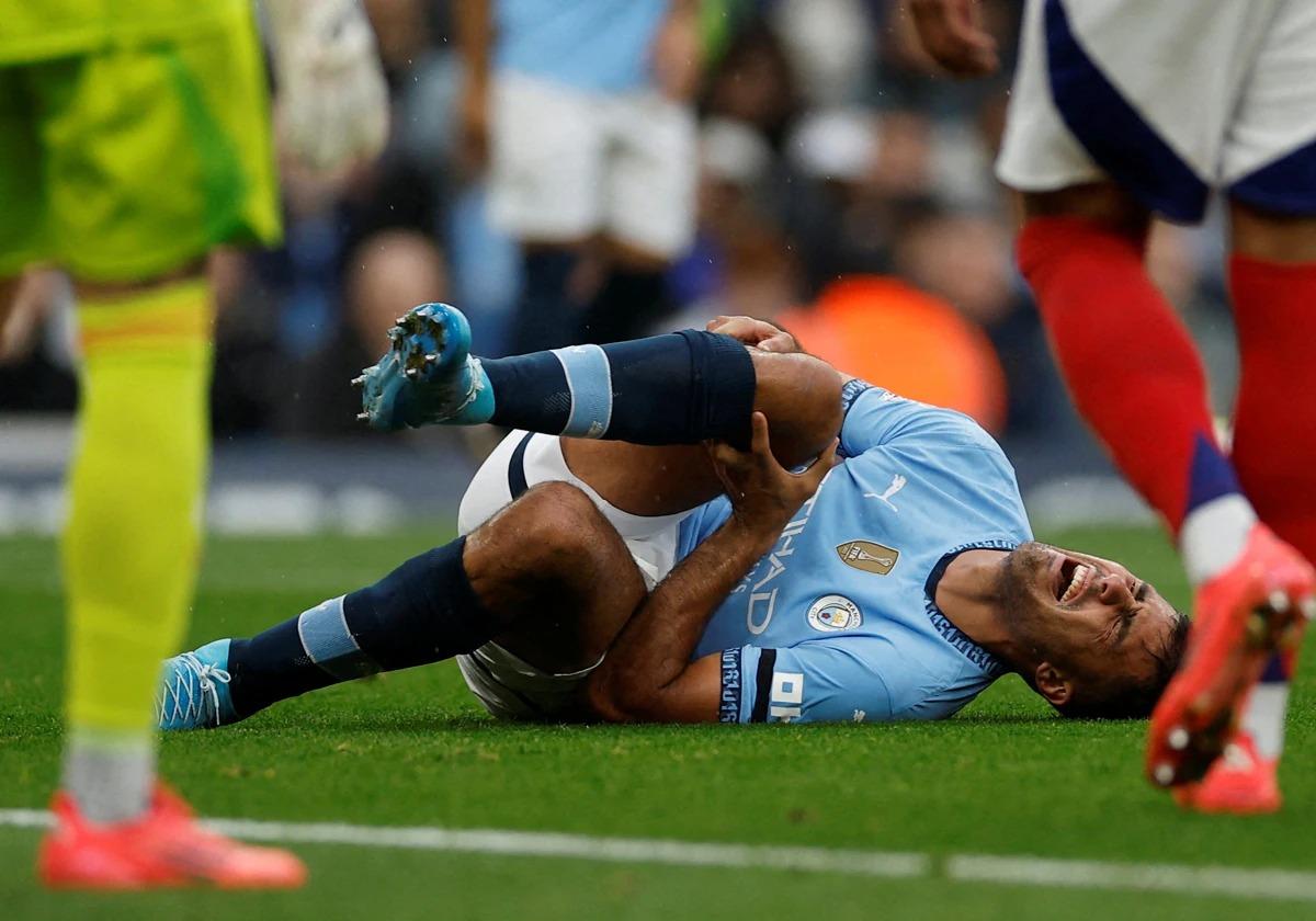 Rodri se rompió en el encuentro ante el Arsenal.