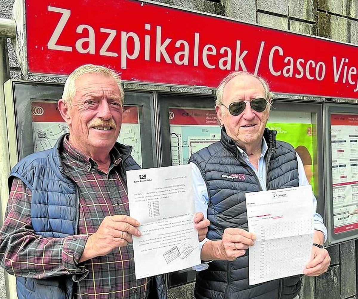 Paco Lezama y José Mari Echevarrieta.