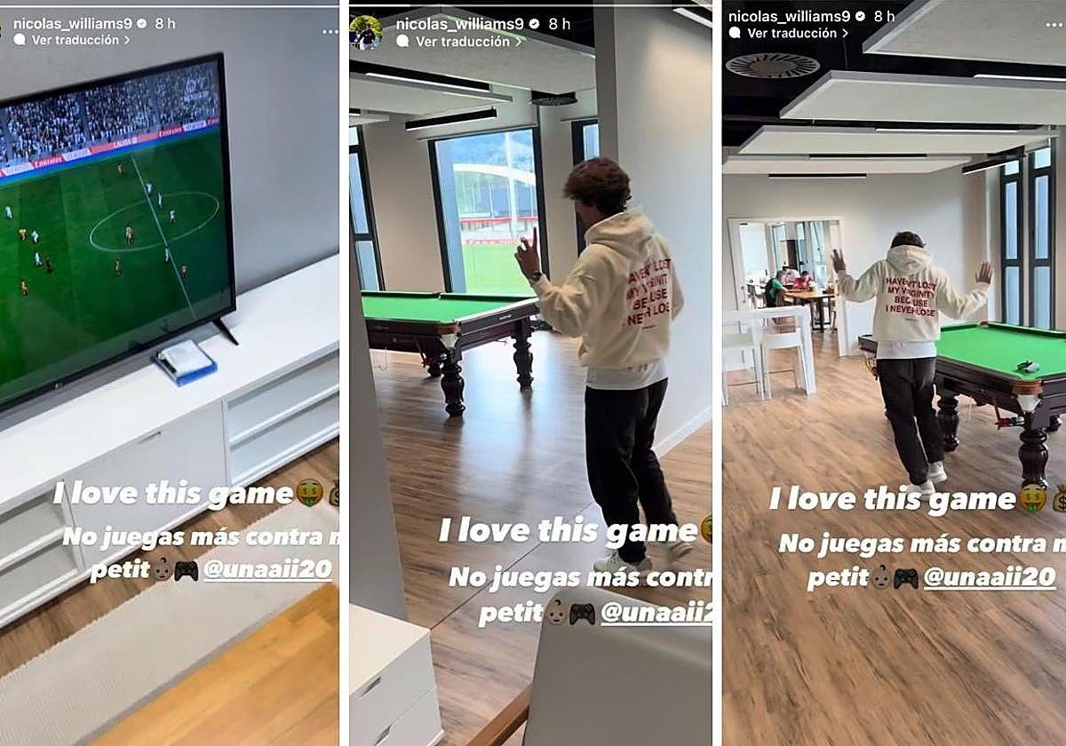 La vacilada de Nico Williams a Unai Gómez después de ganarle en la PlayStation